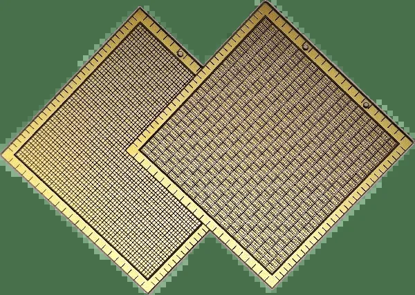 Ceramic substrate prepared for relative permittivity measurement