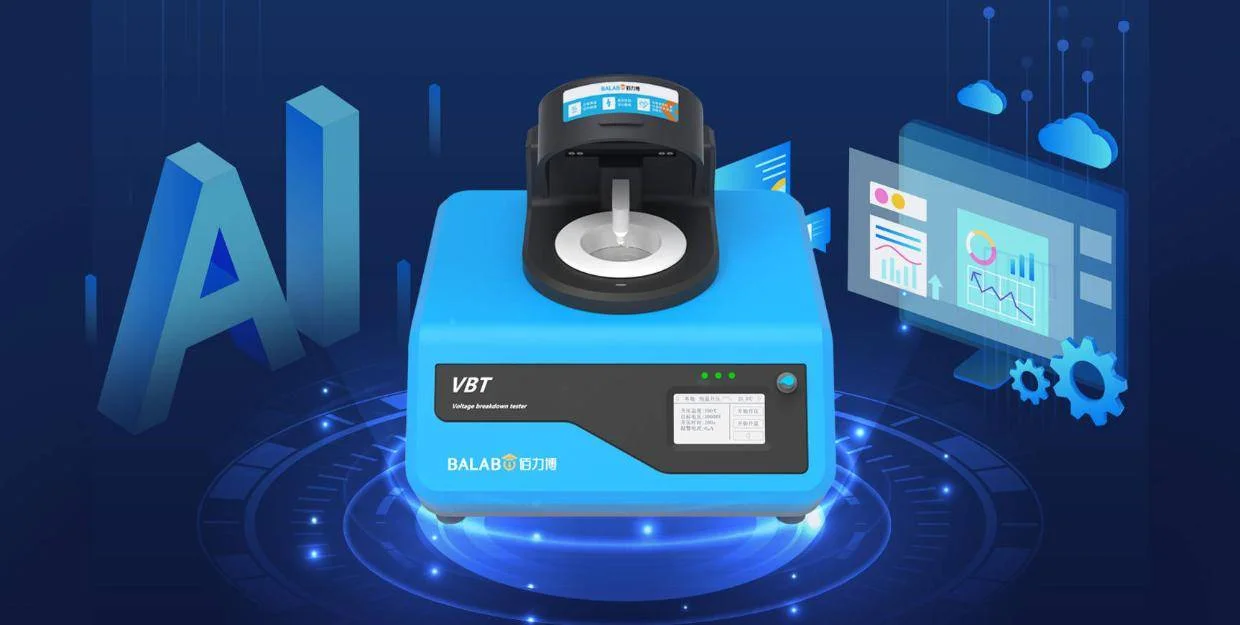 MatMeas VBT series voltage breakdown tester configured for precision dielectric strength characterization