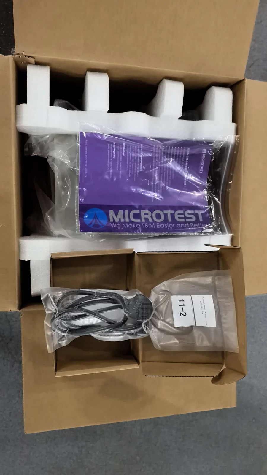 Microtest 6630-10 Precision LCR Meter front panel display