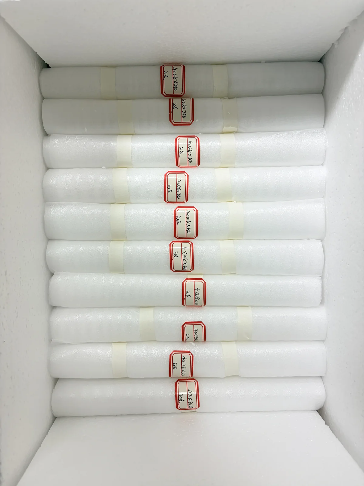 Batch inspection of OD4mm, OD3mm, and OD2mm fused quartz tubes