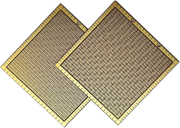 Ceramic substrate prepared for relative permittivity measurement
