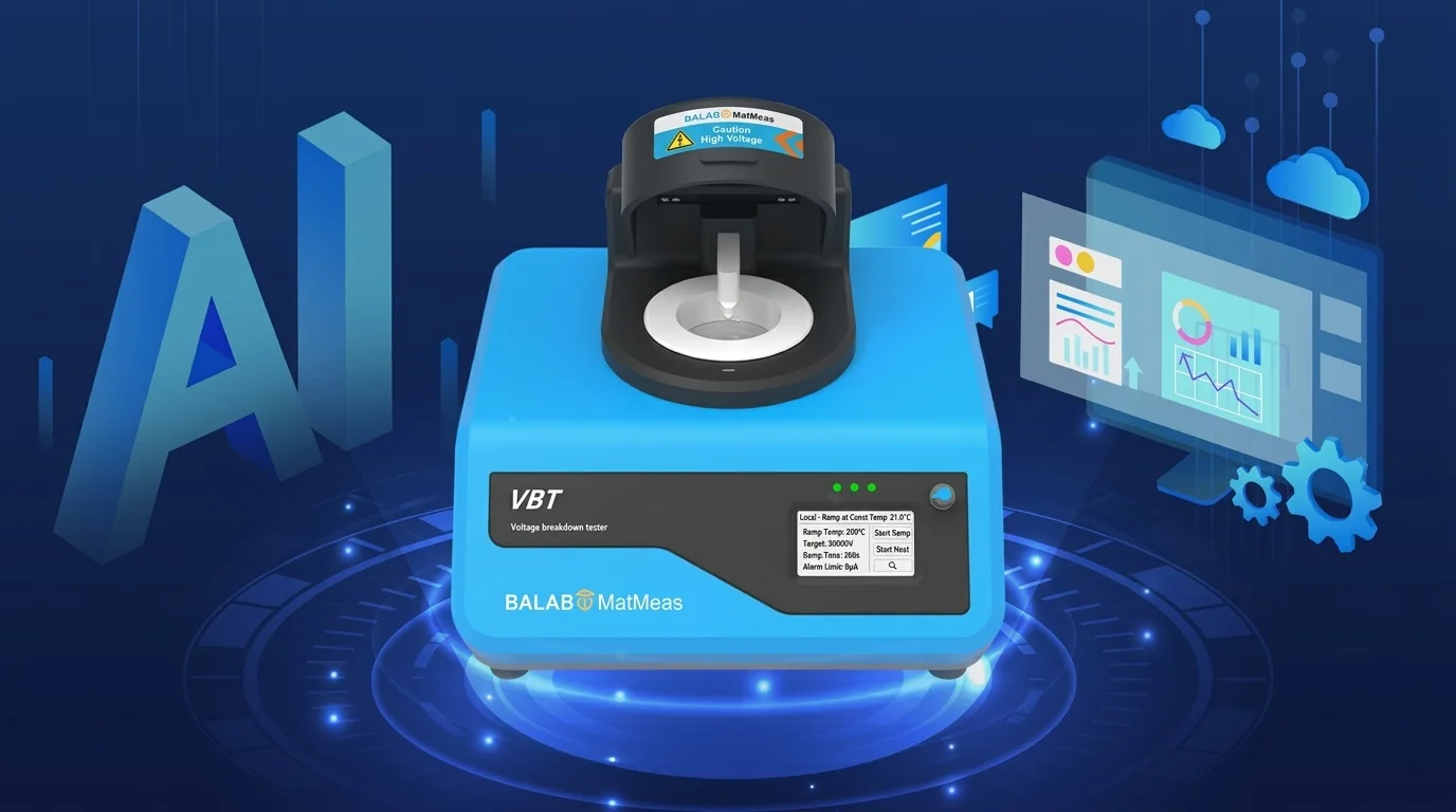 Ceramic substrate high-voltage breakdown testing instrumentation and digital interface