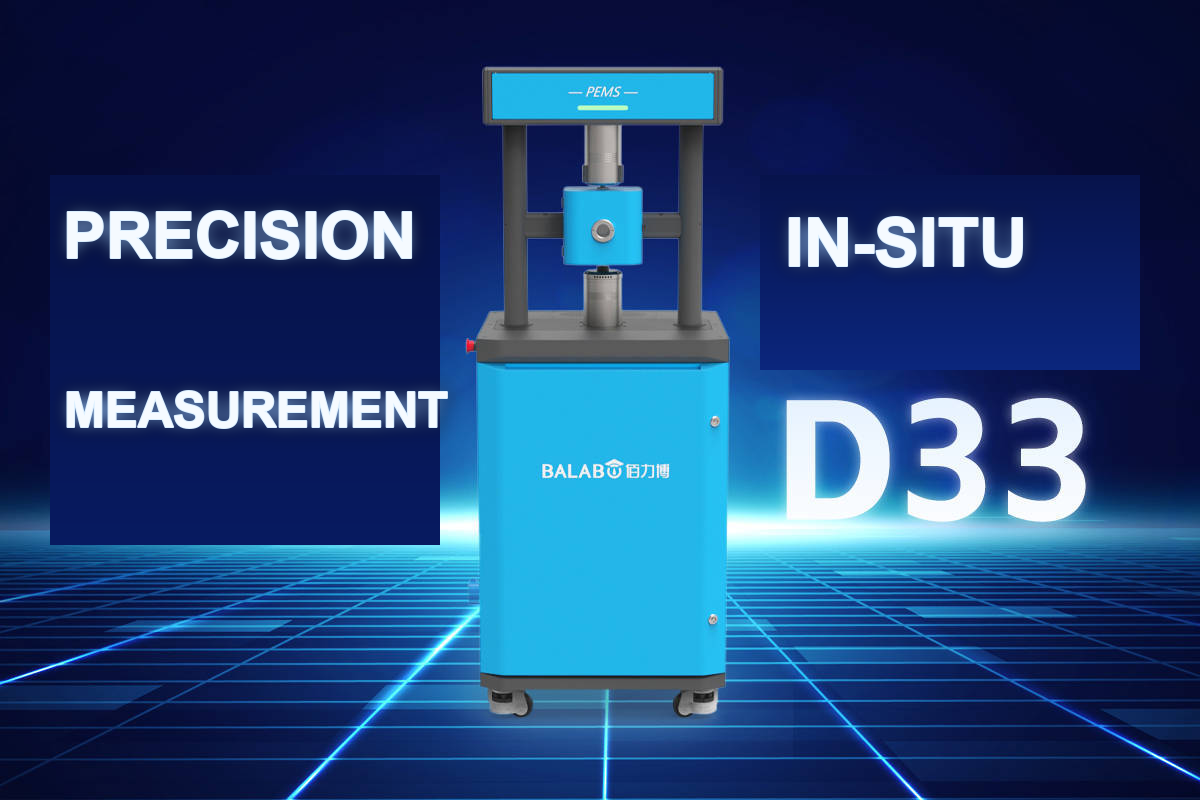Piezoelectric coefficients testing setup for functional ceramics