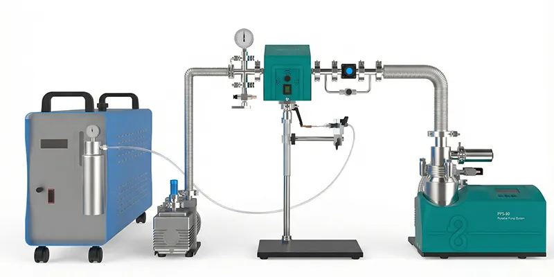 MatMeas MRVS-CRL1001 High-Vacuum Rotary Sealing – Quartz Tube Sealing System detail 1
